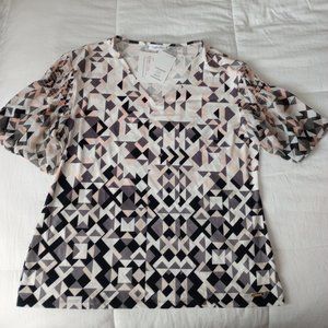 Calvin Klein geometric pattern top